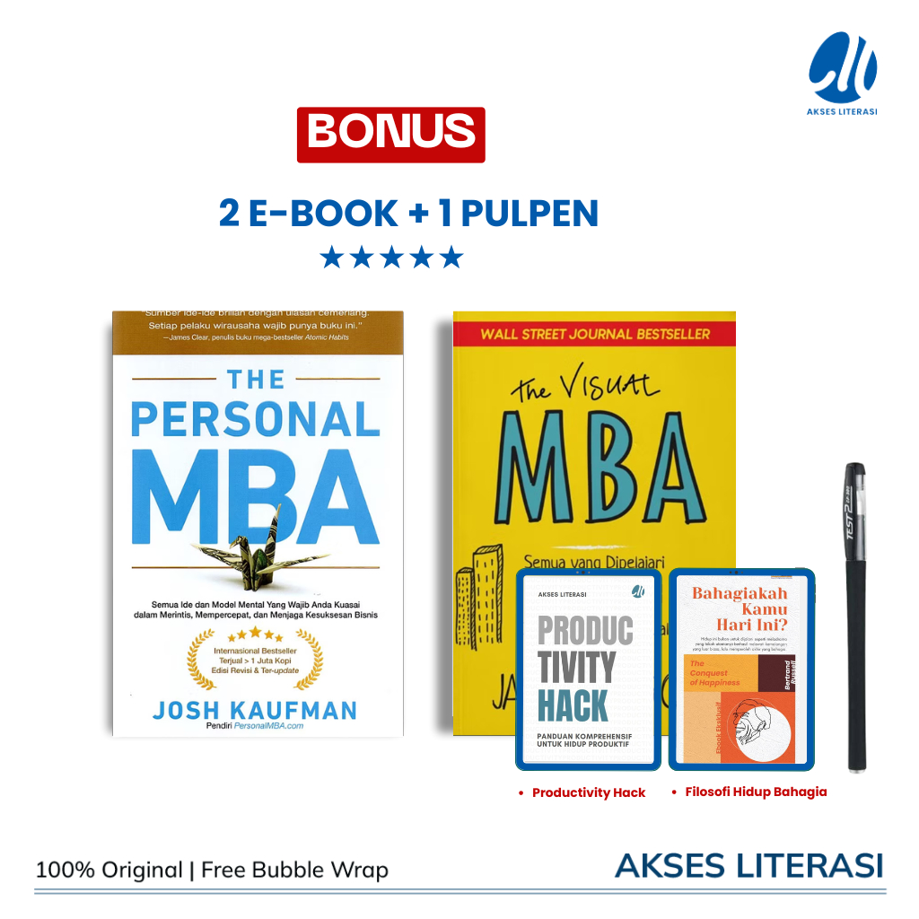 [BUSINESS PACKAGE]หนังสือ MBA ส่วนตัว & Buiku The Visual MBA