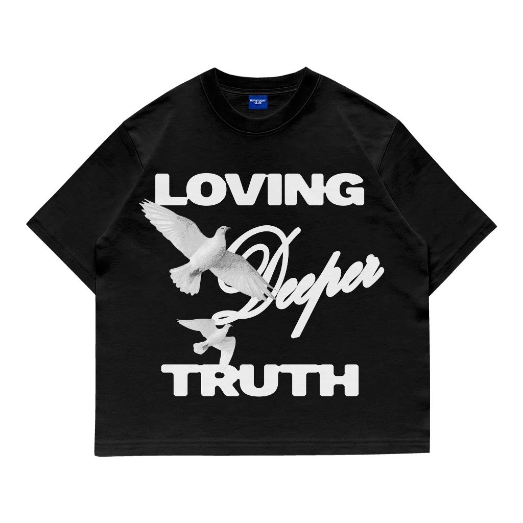 Burstoday Club Boxy T-Shirt Mens/Womens Devote - Cotton Combed