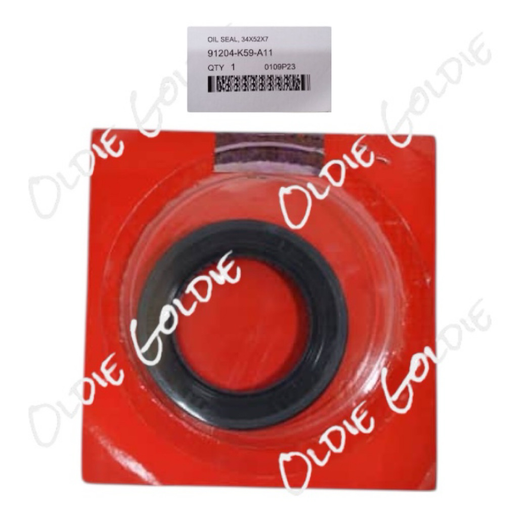 91204-K59-A11 REAR AXLE SEAL PCX VARIO 125 150 34X52X7 ORIGINAL AM