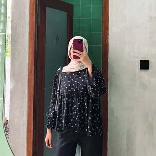 Atasan Jumbo Wanita Blouse Rayon Premium Kekinian Jumbo ld 120 130 Terbaru Kalea by Kamalin