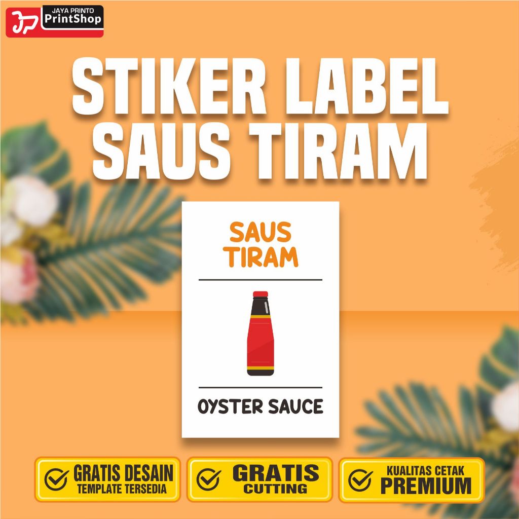 Oyster Sauce Kitchen Liquid Label Stickers Ready Waterproof_STICKER