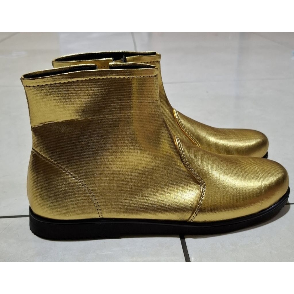 Gold Drumband Troop Shoes - Custom Drumband Shoes - Custom Trooop Shoes