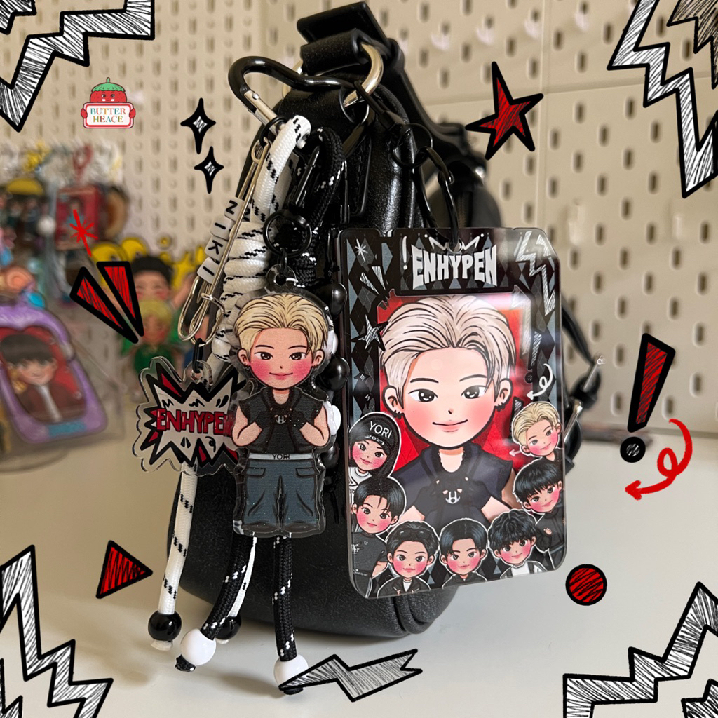 ENHYPEN BAGCHARM & PHOTCARD HOLDER (DESIRE: UNLEASH) | CAHOL & KEYCHAIN GLITTER ENHYPEN FANMERCH ราคา ถูกที่สุด ดีลบีเคเค แกลเลอรีภาพที่ 2