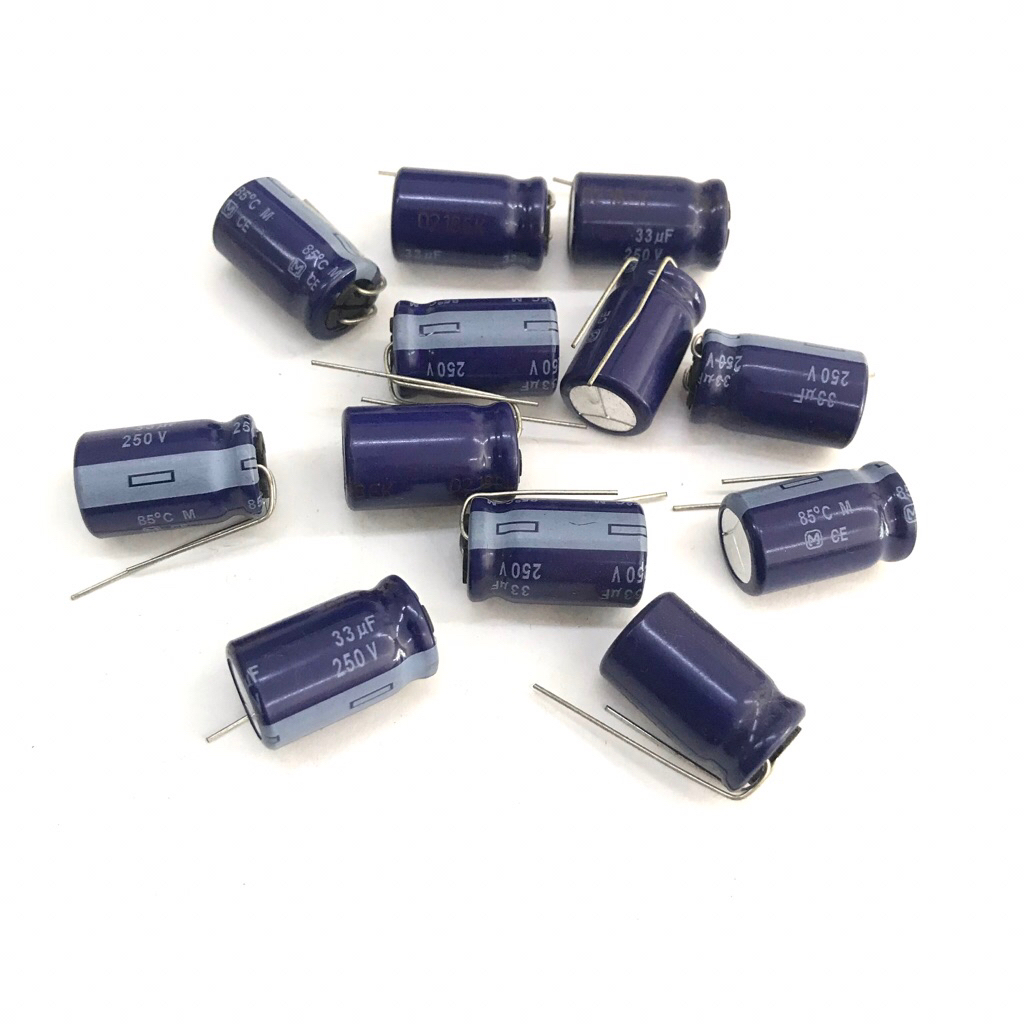 Elco Panasonic 33uf 250v 33micro farad 250volt