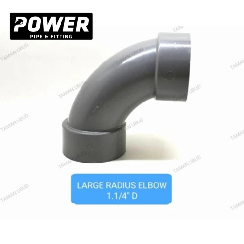 KNIE / ELBOW รัศมีใหญ่ PVC D POWER 1 1/4