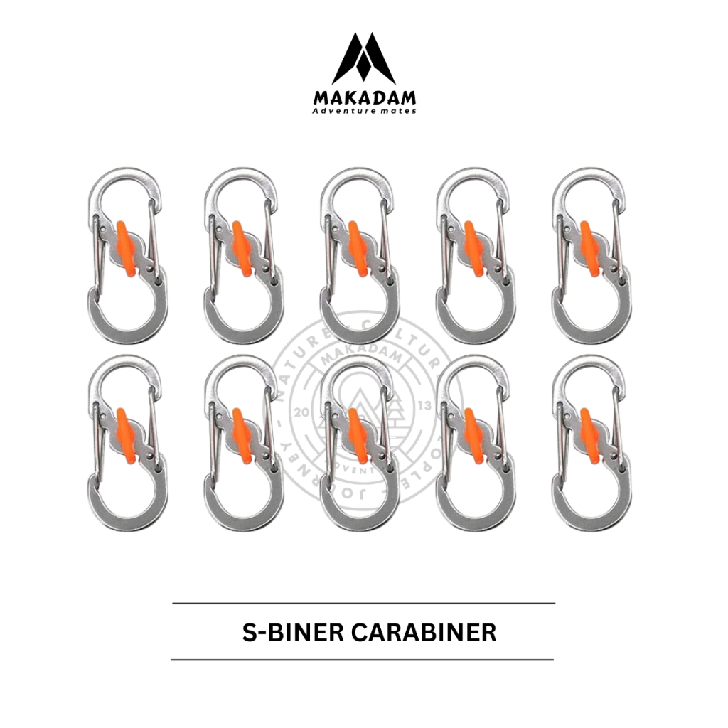 Carabiner S-Biner ตะขอสปริงโลหะ Mini