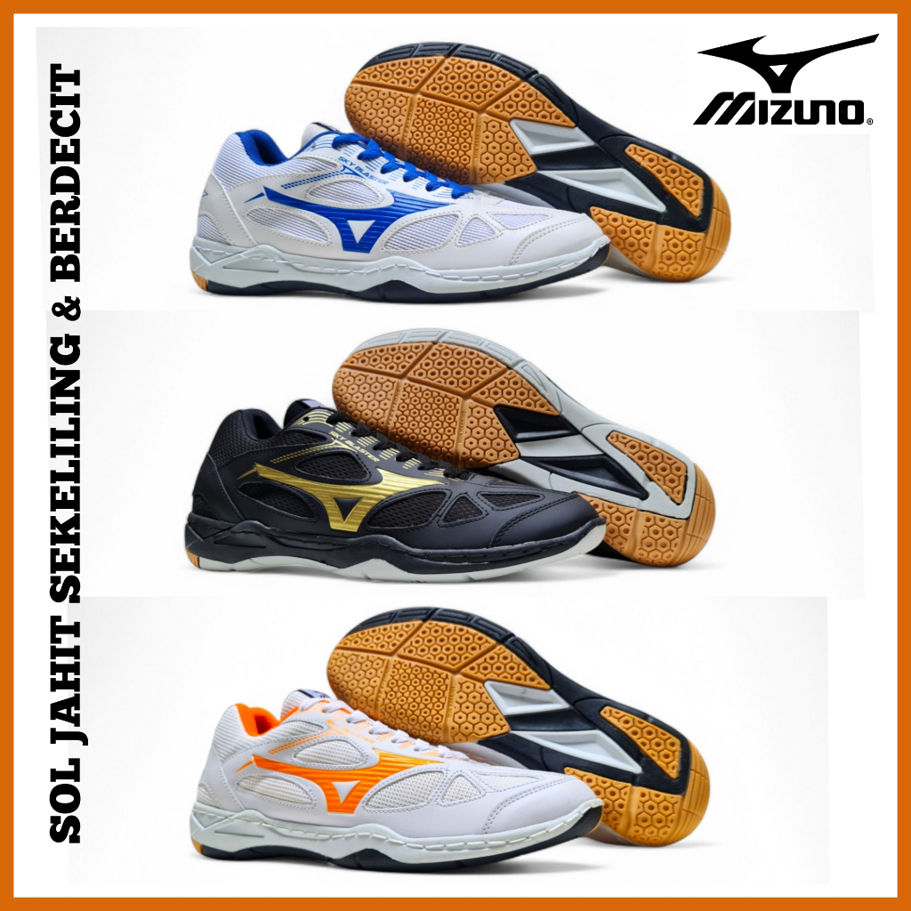 รองเท้า BADMINTON พร้อมยาง SOLES พร้อมรองเท้าวิ่ง MIZUNO BADMINTON VOLLEYBALL