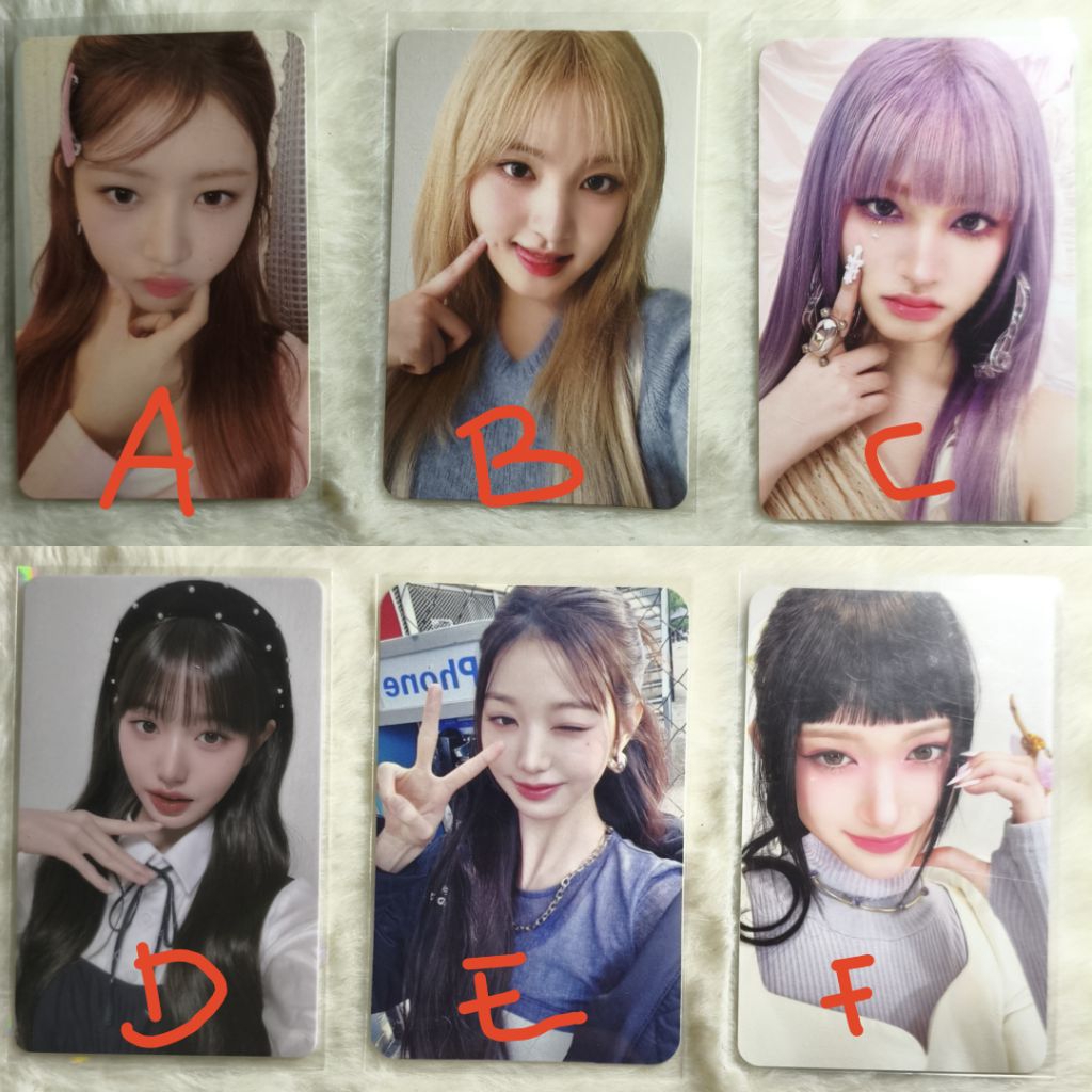 Photocard อย่างเป็นทางการ IVE wonyoung liz rei leeseo