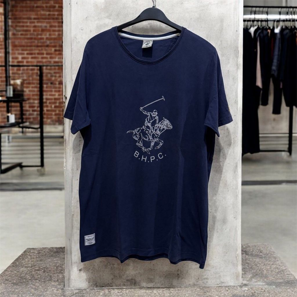 BEVERLY HILLS POLO CLUB เสื้อยืดโลโก้ใหญ่ | เสื้อโปโล Not ralph lauren