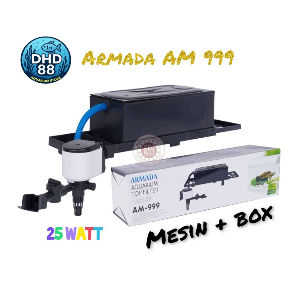 ARMADA AM 999 ปั๊มอควาเรียม พลัง 25W กล่อง JUMBO SIZE