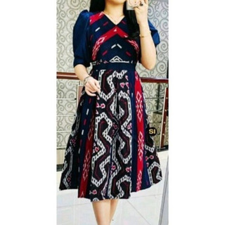 Dres Tenun Etnik Jepara Dress Baju