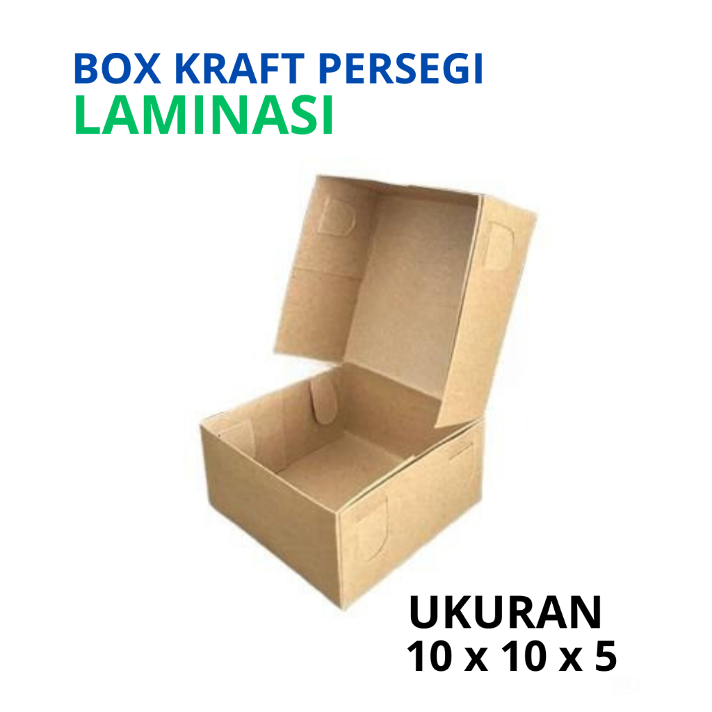 LUNCH BOX DIMSUM BOX 10X10X5 / BURGER BOX / กล่องกระดาษ / กล่องเค้ก / BURGER PACKAGING / กล่อง DIMSU