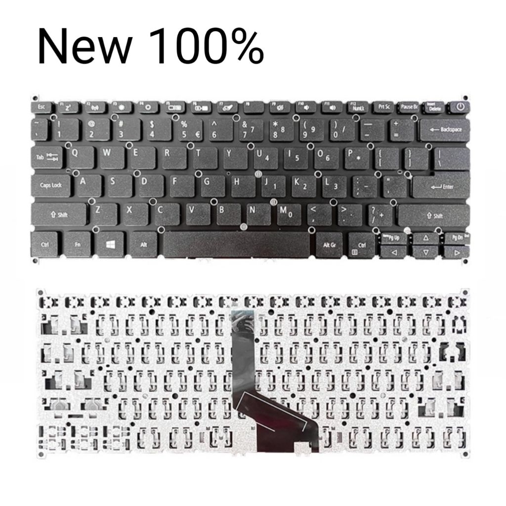 Acer Swift 3 SF314-42 SF314-42-R9YN SF314-57 SF314-57G SF313-51 US แป้นพิมพ์สีดํา