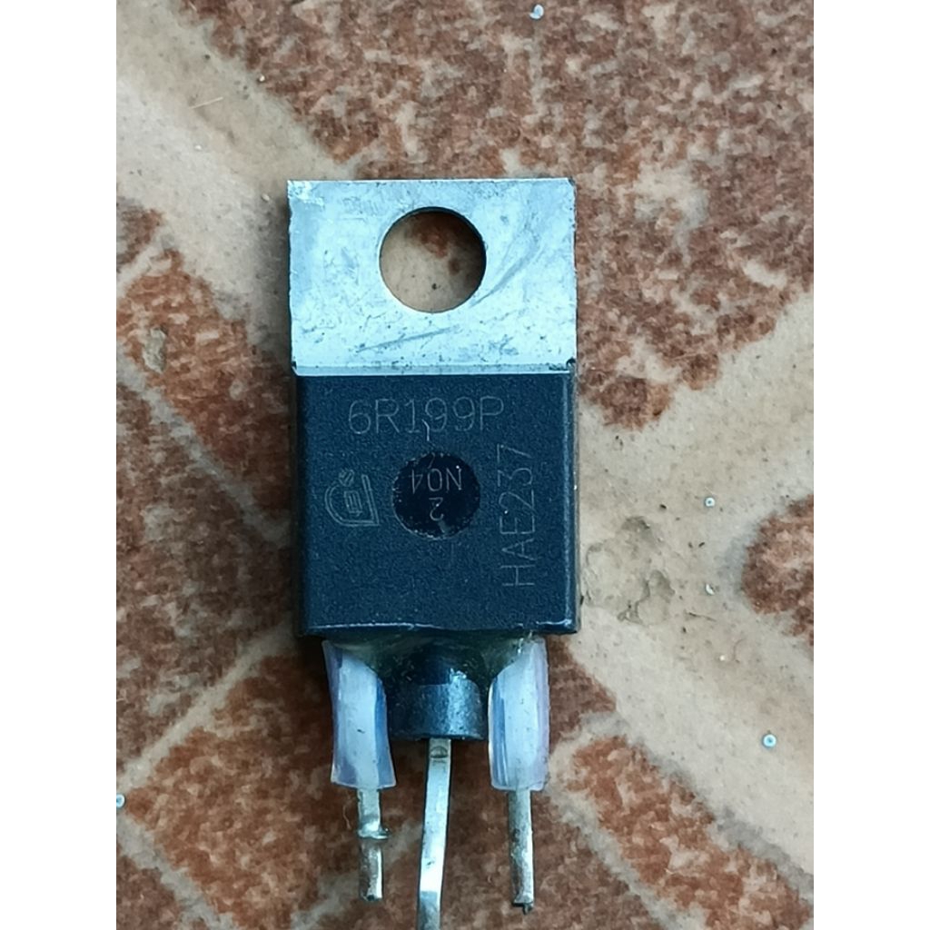 Mosfet 6r199p, 16a 600v ถอดเดิม