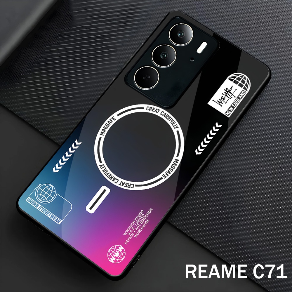 Softcase Glass Glossy สําหรับ Realme C73 C75 C71 ปลอก Hp Realme C73 C75 C71-Case Protector Hp Realme