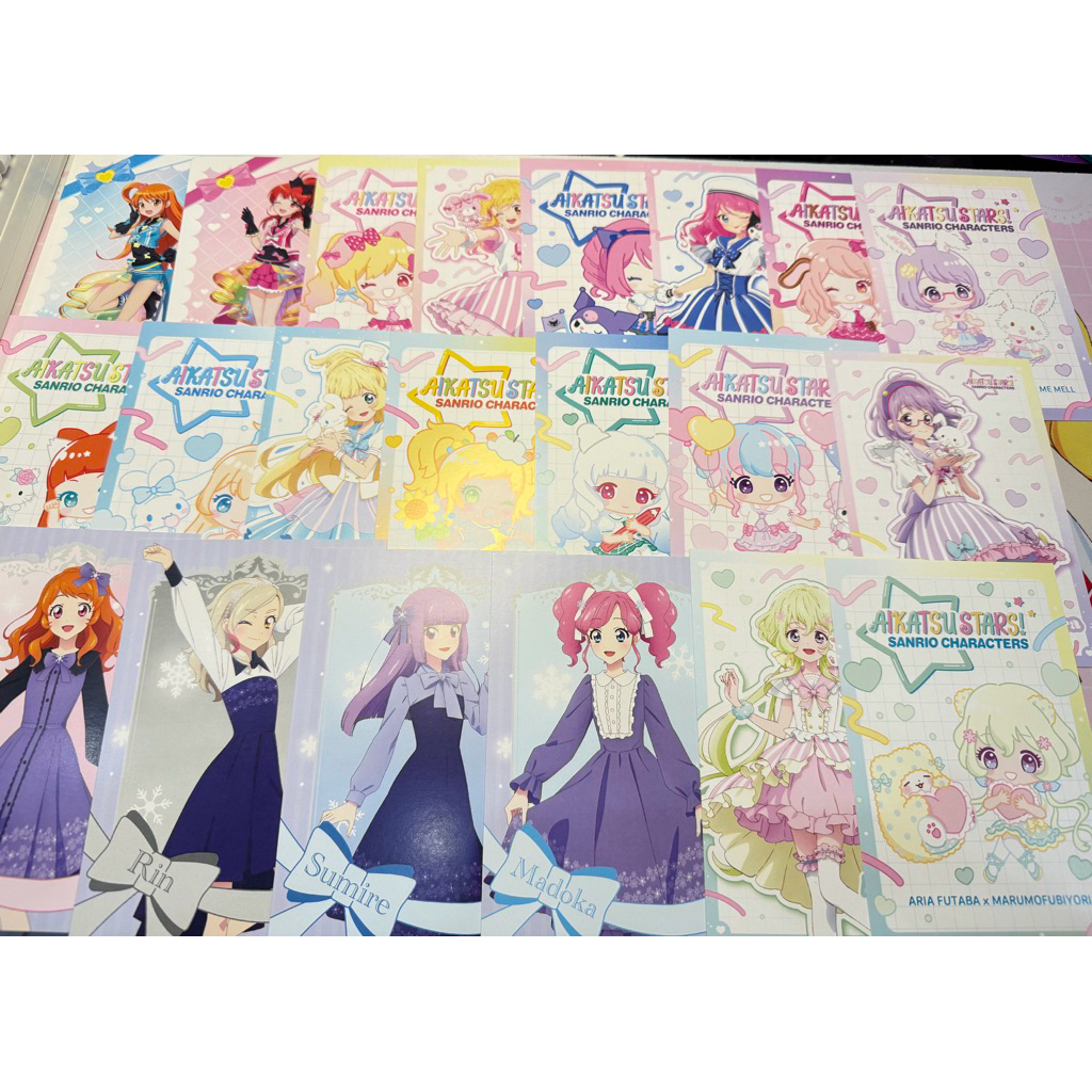 PRETTY SERIES AIKATSU STARS POSTIC Rizumu Aira akari sumoka rin yume rila mahiru ko hie yuzu lily ki