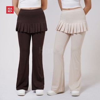 Hana Fashion - Moli Long Pants/Layered Pants with Mini Skirt/Celana Rok Layer Wanita Celana Rok Wanita - LP314