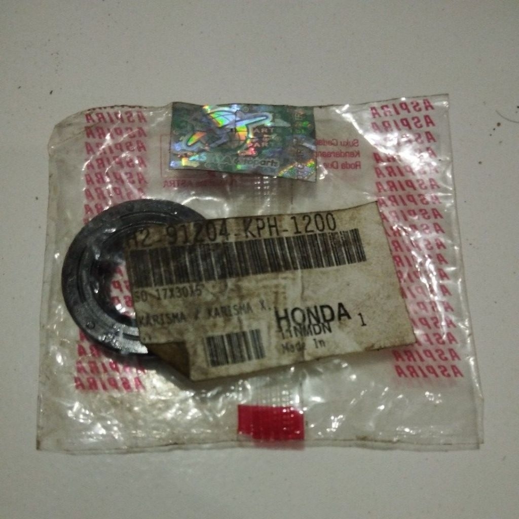 H2 91204 KPH 1200 เดิม ARS Aspira Astra auto part nos ซีลน้ํามัน SIL GEAR FRONT 17X30X5 ASPIRA BLADE