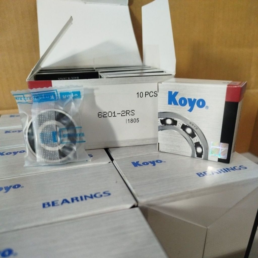 แบริ่ง 10 ชิ้น KOYO 6201_2RS