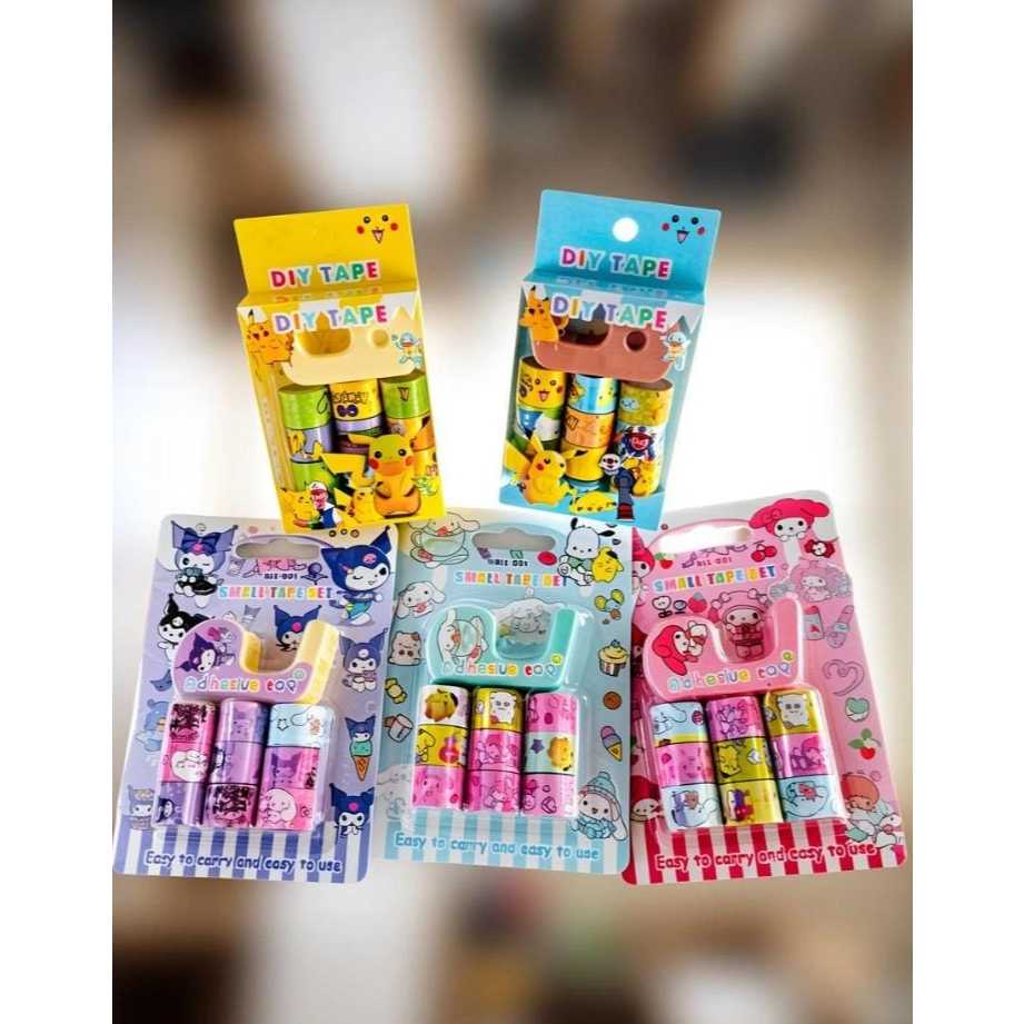 ชุดเครื่องเขียน Sanrio Duct Tape / Pokemon Roll Tape Pokemon Sanrio PRICE สําหรับ 1 ชุดเด็ก