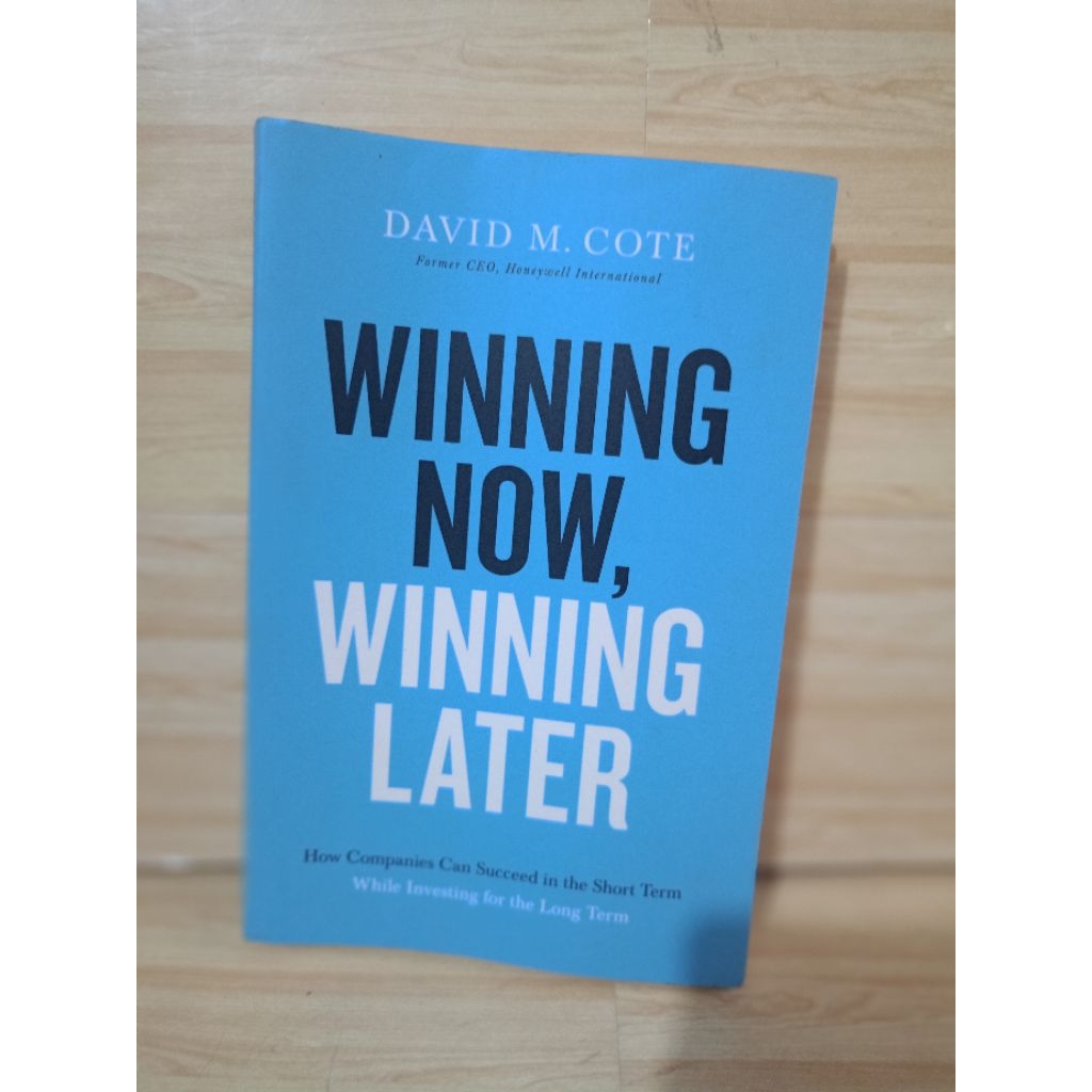IMPORT: WINNING NOW, WINNING LATER โดย David m.cote