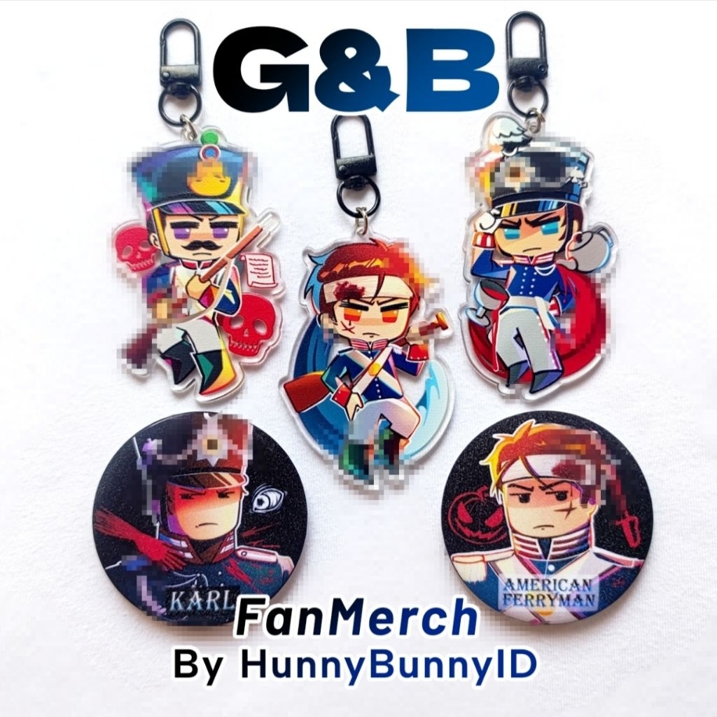 [ใหม่]พวงกุญแจ G&B FanMerch [HunnyBunnyID][Guts and Blackpowder]