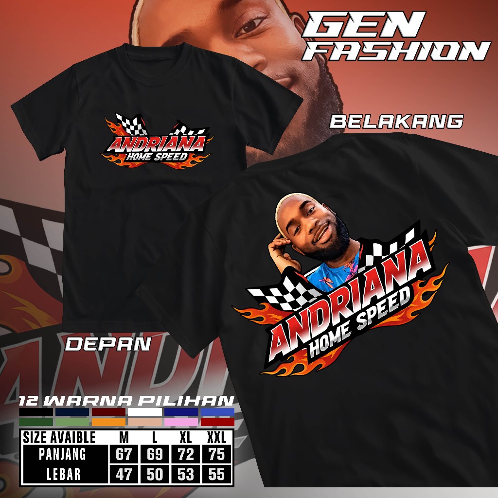 GARAGE ANDRIANA HOME SPEED NGAWI GARAGE RACING เสื้อยืด