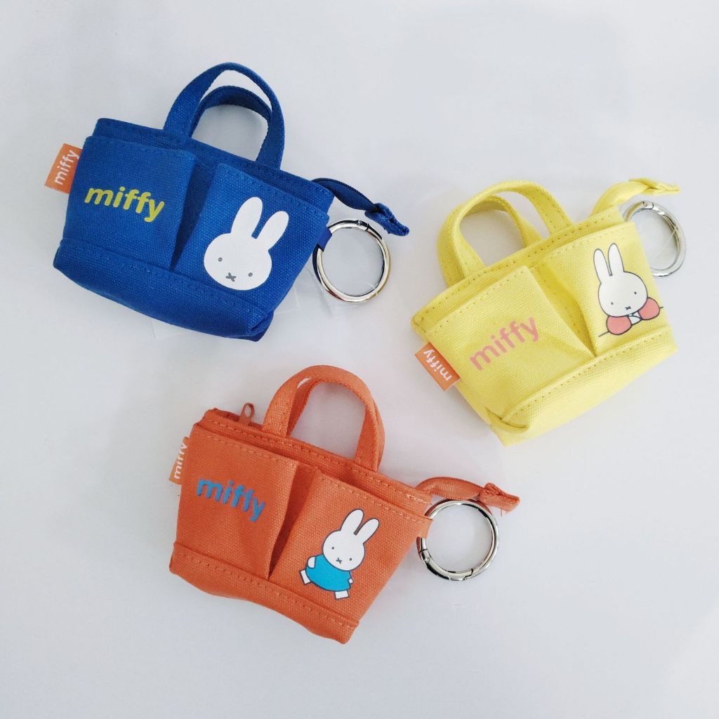 GANTUNGAN Miffy Mini Tote Bag Keychain Mini Pouch Keychain