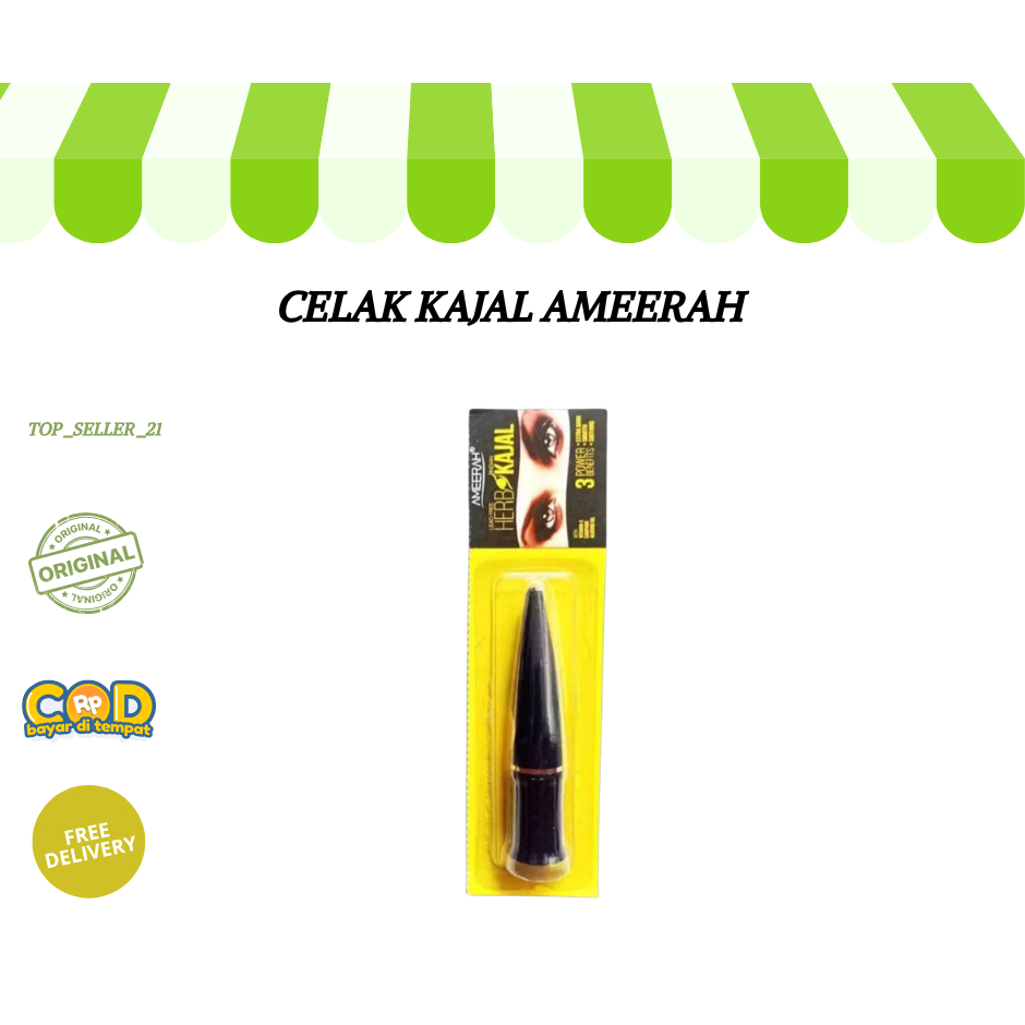 MATA Ameerah Kajal Halal Eyeliner Black Eye BPOM