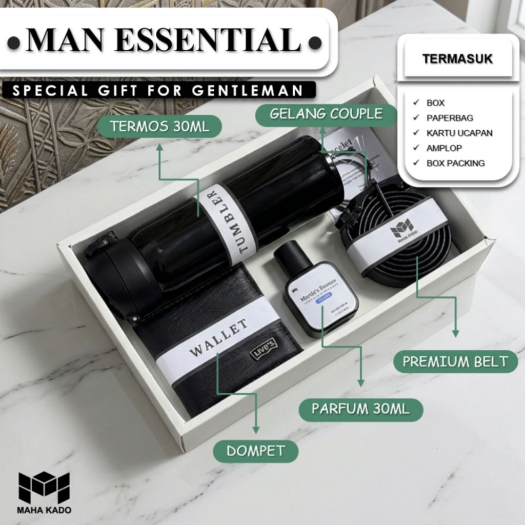 Luxury Black Series Man Anniversary Wedding Graduation Gift for Men By Maha Kado