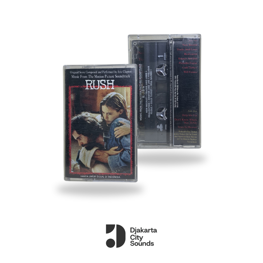 Eric Clapton Soundtrack Rush Cassette Tape - เพลงประกอบภาพการเคลื่อนไหวดั้งเดิม