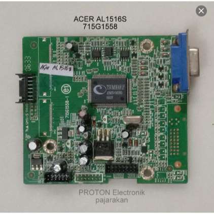 Acer AL1516S LCD Monitor เมนบอร์ด 715G155-1 1046433M0777