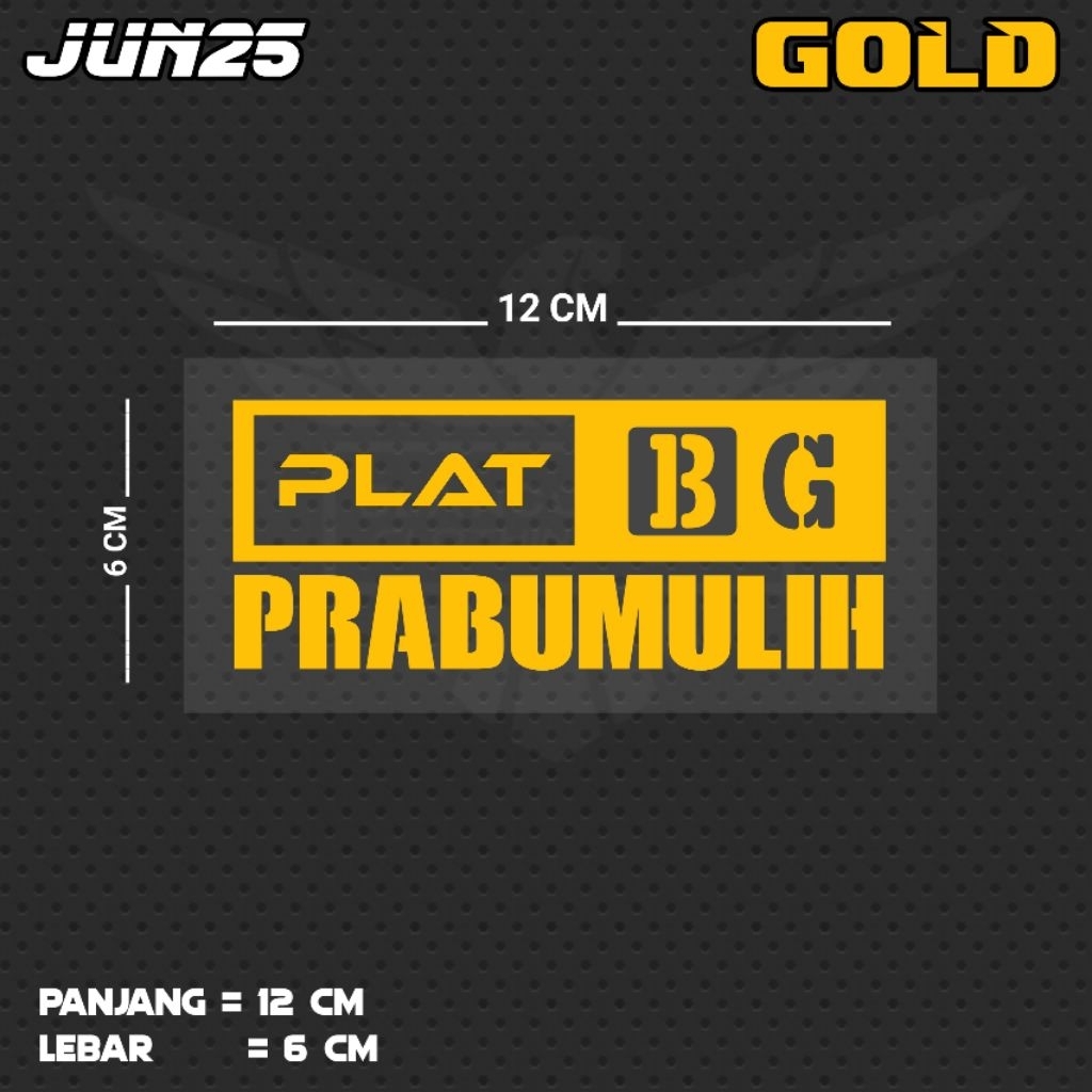 สติ๊กเกอร์ตัดด้วยจาน BG PRABUMULIH | JUN25 SS