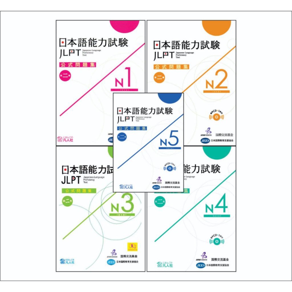 JLPT Koushaki N1, N2N3, N4, N5
