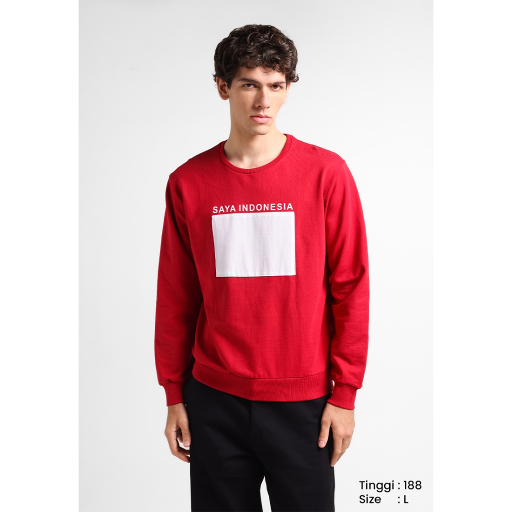 MERAH Manzone Sweater ID-แดง-แดง