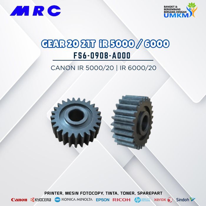 GEAR 20/21T CANON IR 5000 6000 FS6-0908-000
