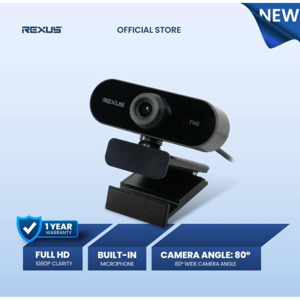 WEBCAM REXUS SW10 FHD 1080p พร้อมไมโครโฟน