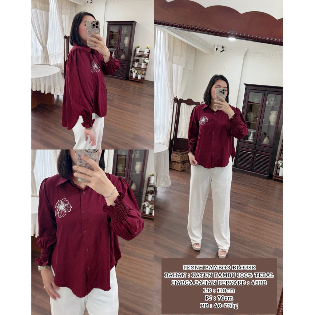 PEONY BAMBO BLOUSE**