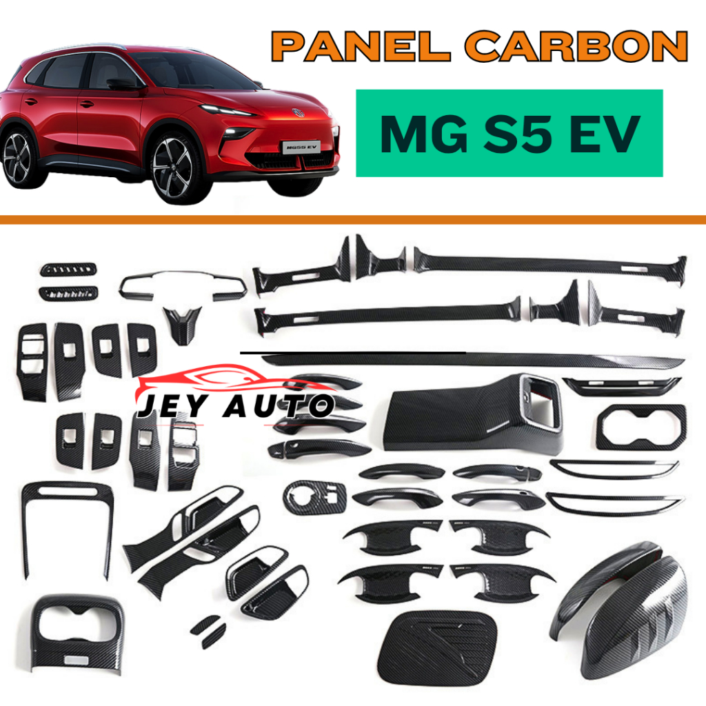 MG S5 EV Carbon Accessories / MG S5 EV Mirror Cover / MG S5 EV Door Handle / MG S5 EV Panel Protecto