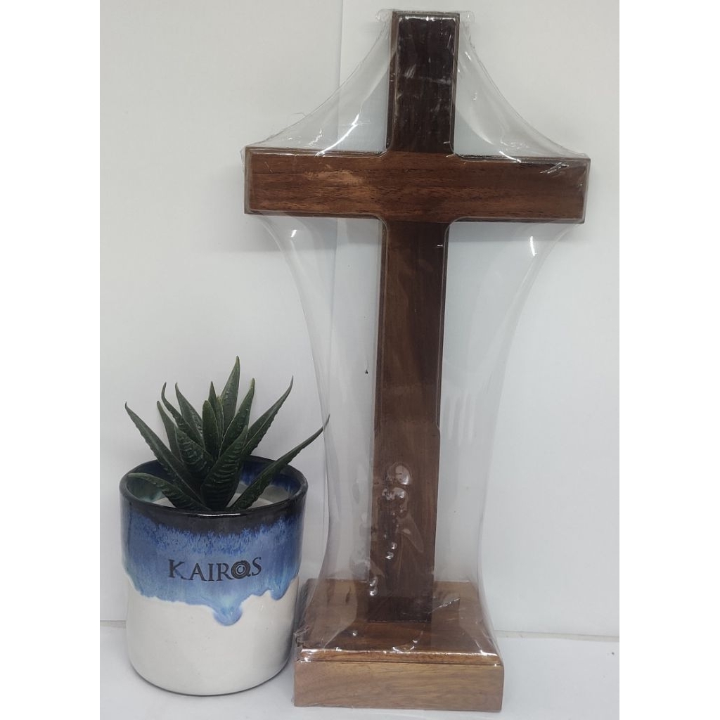 PLEIN TEAK WOOD TABLE CROSS 30 CM