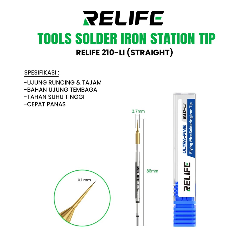 MATA RELIFE C210 / RELIFE 210-LI STRAIGHT ปลายหัวแร้ง
