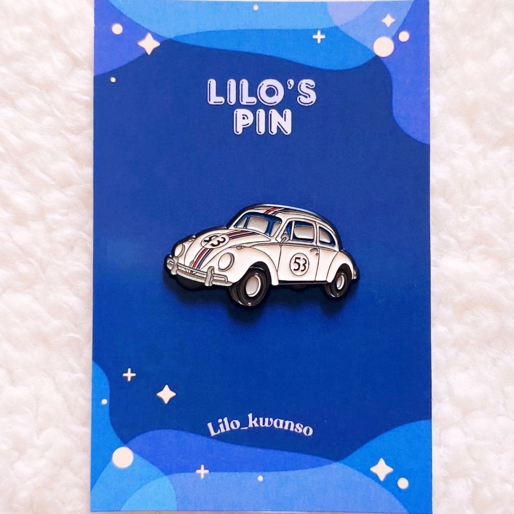 เข็มกลัดเคลือบ Volkswagen Beetle VW Herbie