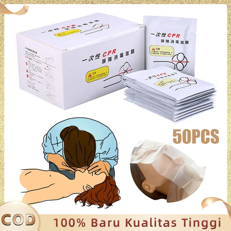 First Aid Resuscitator Mask Medical CPR Training Mask Anti-Contination Face Shield CPR ปราศจากเชื้อท