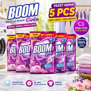 Paket 5 Pcs Boom Kemasan 5000 Detergent Bubuk