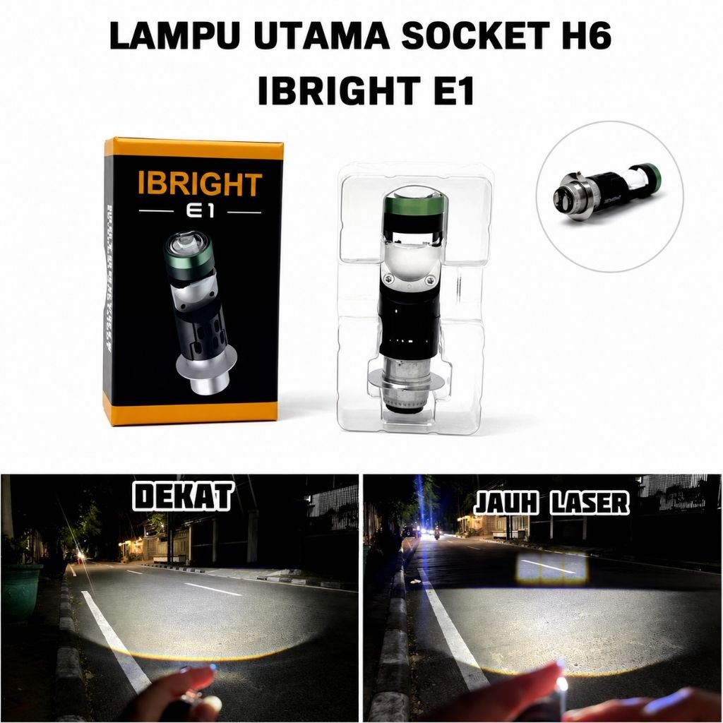 IBRIGHT E1 Socket H6 - เบ้าไฟหน้า H6