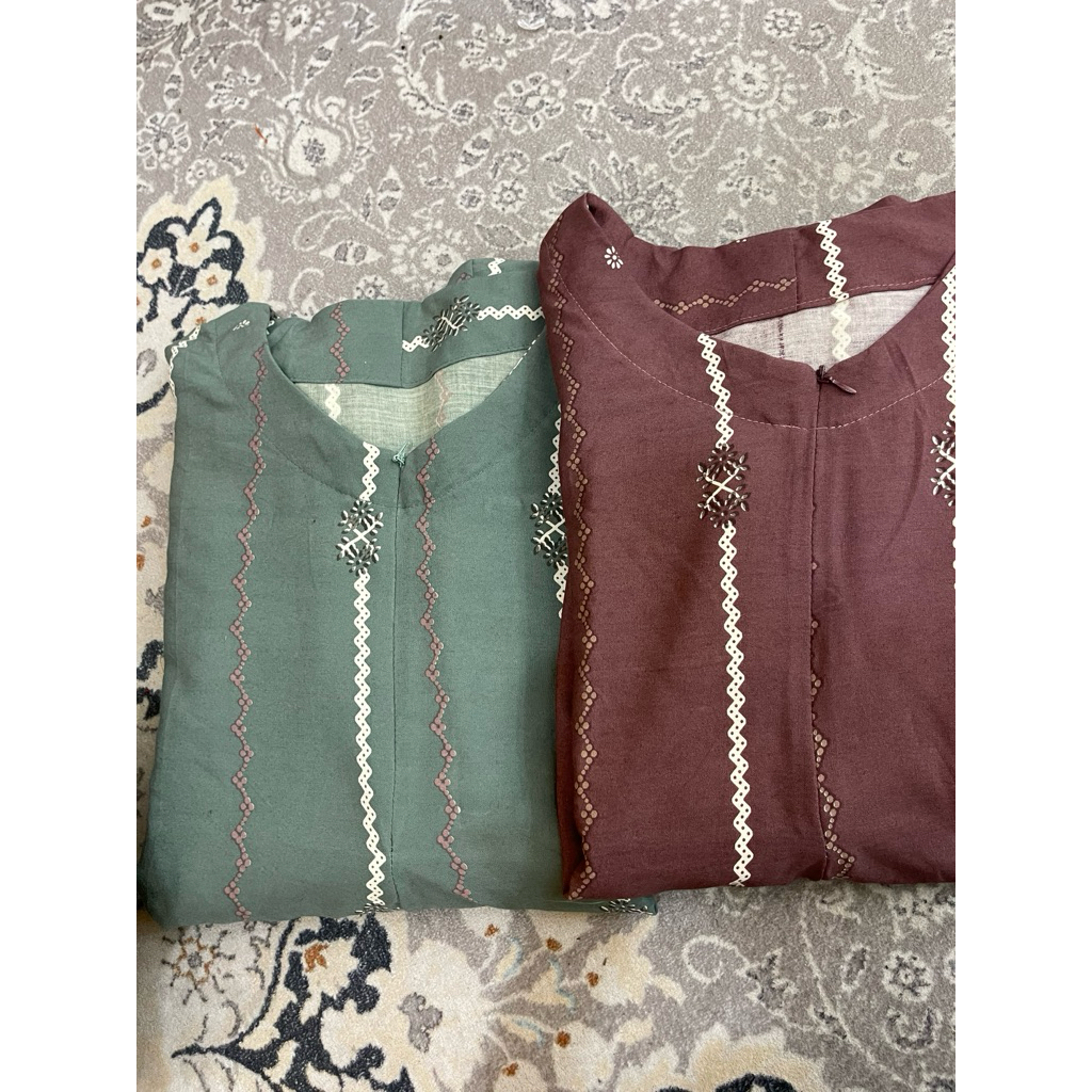 CAMELLIA BOUTIQUE 99 || BUNDLING 2 MAURA ALINA DRESS (MINT+MAUVE)