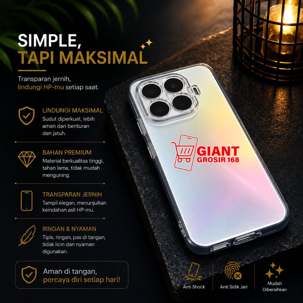 Xiaomi 17T Xiaomi 17T Pro Case Clear HD Case Bening Xiaomi 17T Xiaomi 17T Pro CH-01