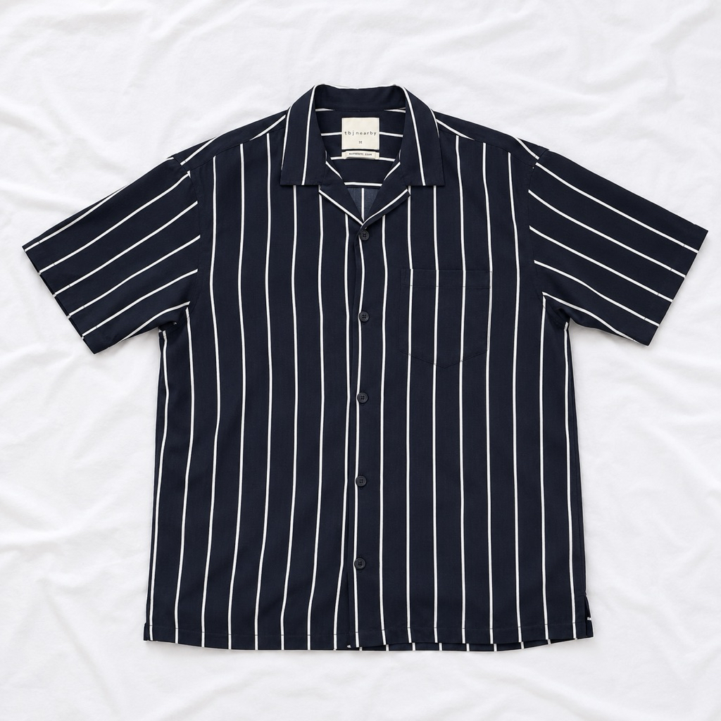 KEMEJA TBJ เสื้อลายทางแบรนด์ Nearby ไซส์ M