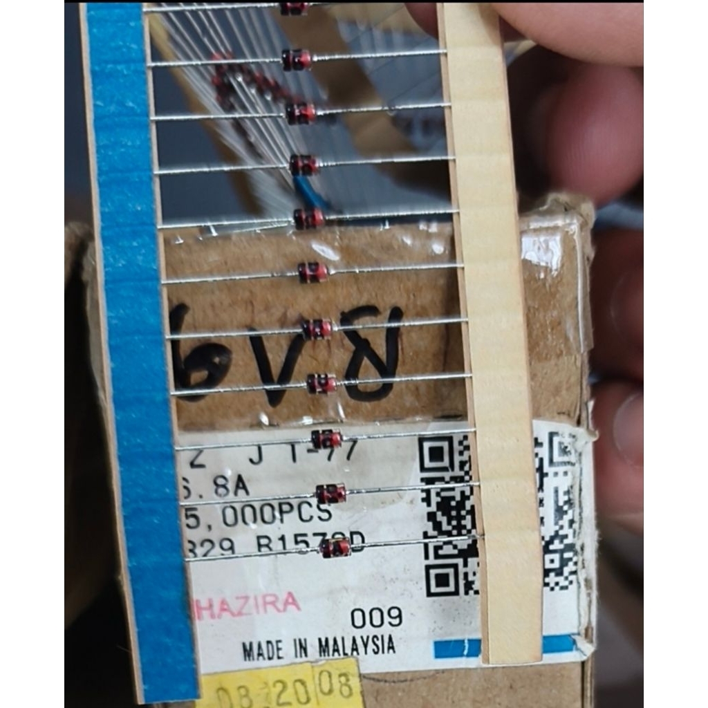 Diode Zener 6V8 0.5 วัตต์ Renteng Original Malaysia