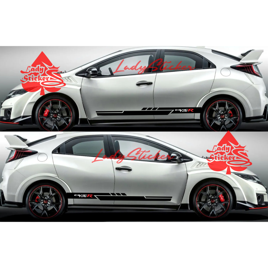 สติ๊กเกอร์ติดรถ Civic type R สติ๊กเกอร์แต่งรถ honda Civic type R